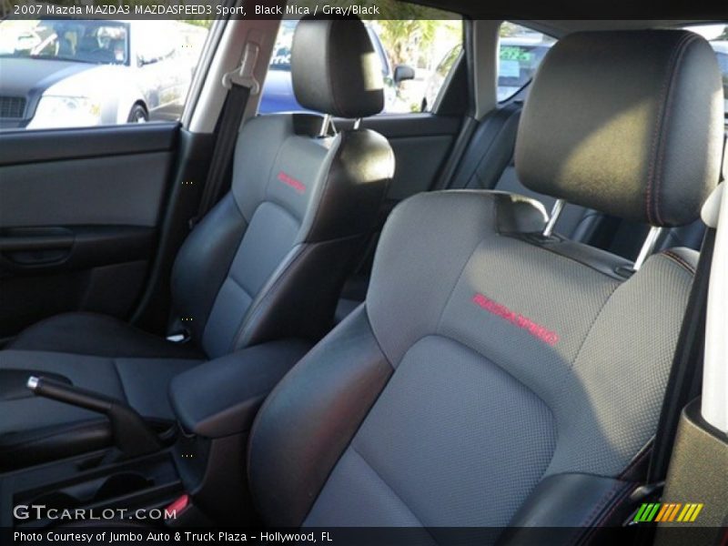 Black Mica / Gray/Black 2007 Mazda MAZDA3 MAZDASPEED3 Sport