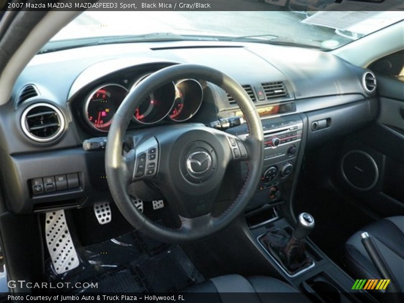 Black Mica / Gray/Black 2007 Mazda MAZDA3 MAZDASPEED3 Sport