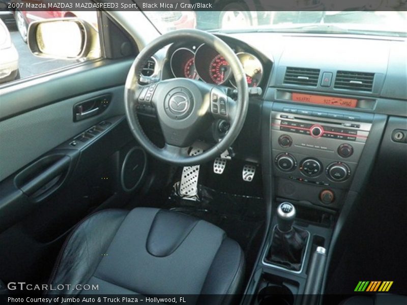 Black Mica / Gray/Black 2007 Mazda MAZDA3 MAZDASPEED3 Sport