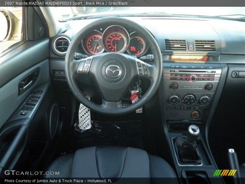 Black Mica / Gray/Black 2007 Mazda MAZDA3 MAZDASPEED3 Sport