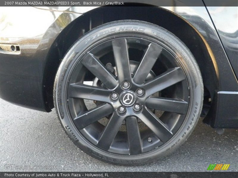 Black Mica / Gray/Black 2007 Mazda MAZDA3 MAZDASPEED3 Sport