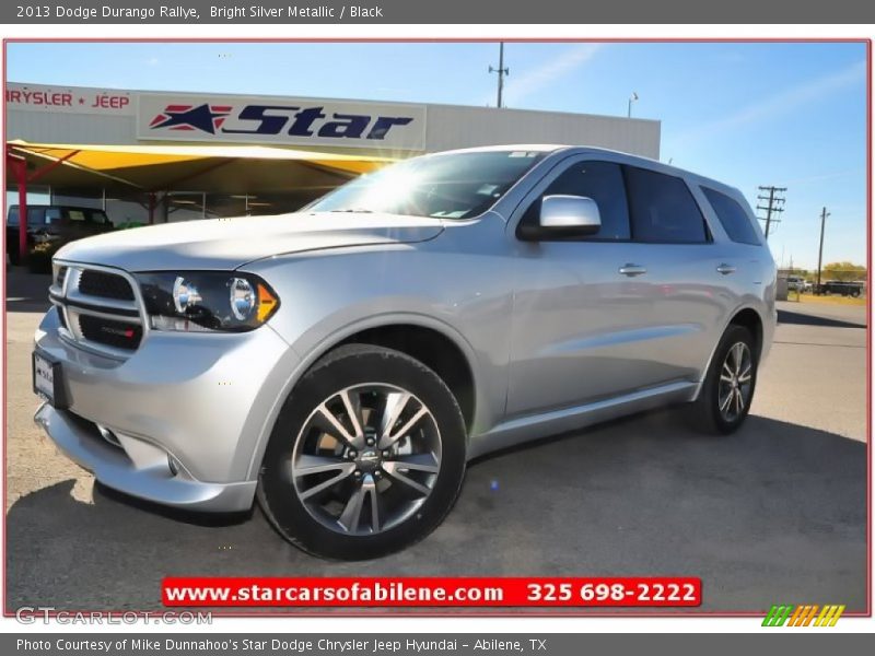 Bright Silver Metallic / Black 2013 Dodge Durango Rallye