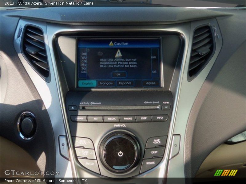 Controls of 2013 Azera 