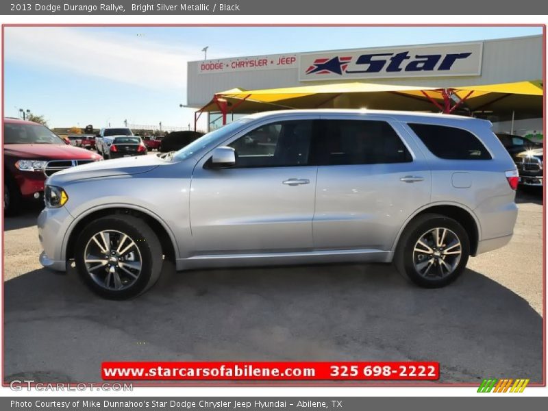 Bright Silver Metallic / Black 2013 Dodge Durango Rallye