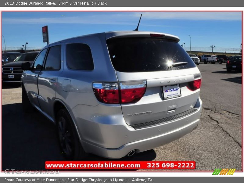 Bright Silver Metallic / Black 2013 Dodge Durango Rallye