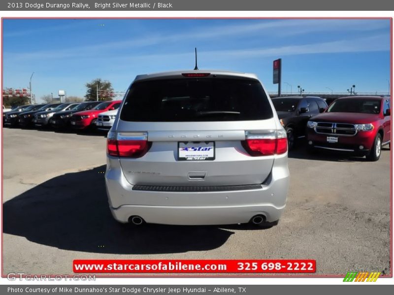 Bright Silver Metallic / Black 2013 Dodge Durango Rallye