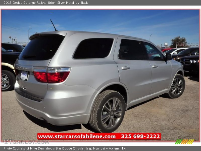 Bright Silver Metallic / Black 2013 Dodge Durango Rallye