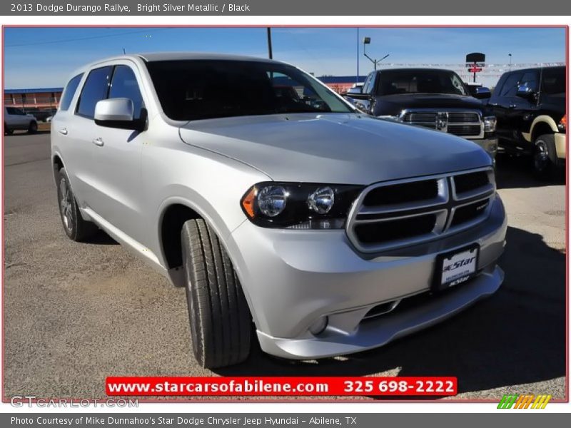 Bright Silver Metallic / Black 2013 Dodge Durango Rallye