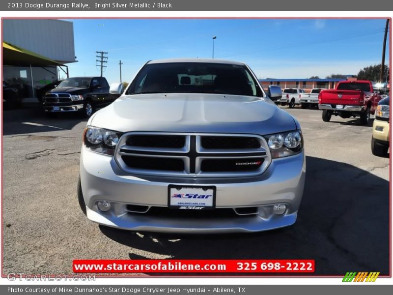 Bright Silver Metallic / Black 2013 Dodge Durango Rallye