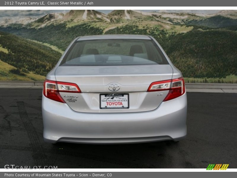 Classic Silver Metallic / Ash 2012 Toyota Camry LE