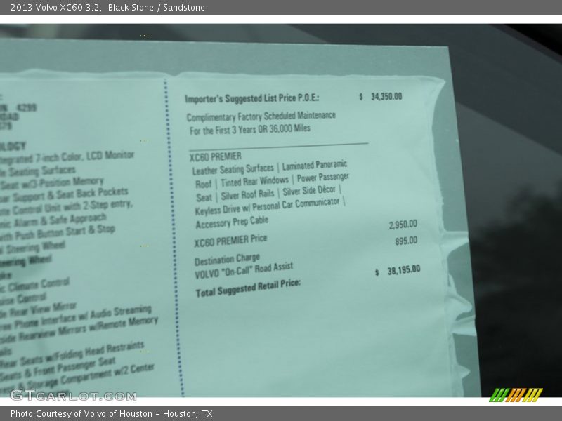Black Stone / Sandstone 2013 Volvo XC60 3.2