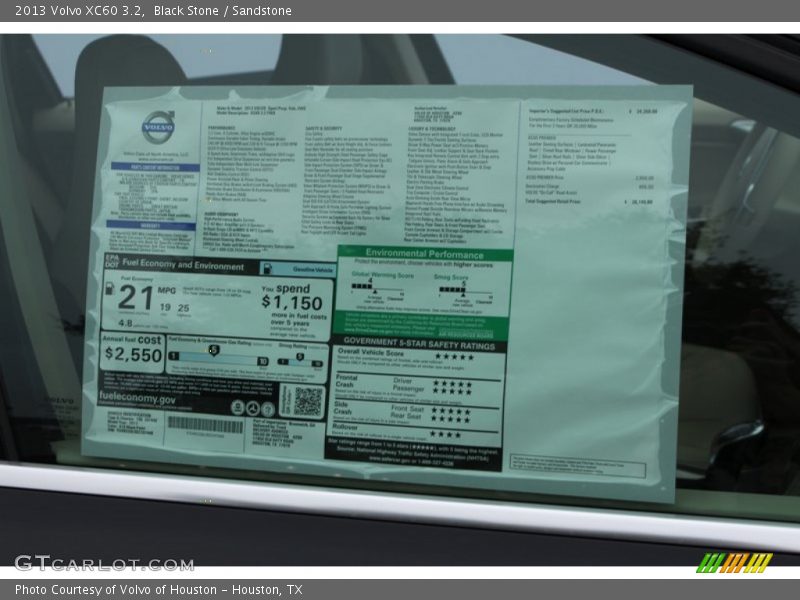Black Stone / Sandstone 2013 Volvo XC60 3.2