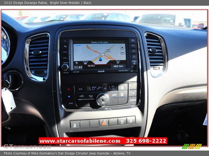 Bright Silver Metallic / Black 2013 Dodge Durango Rallye