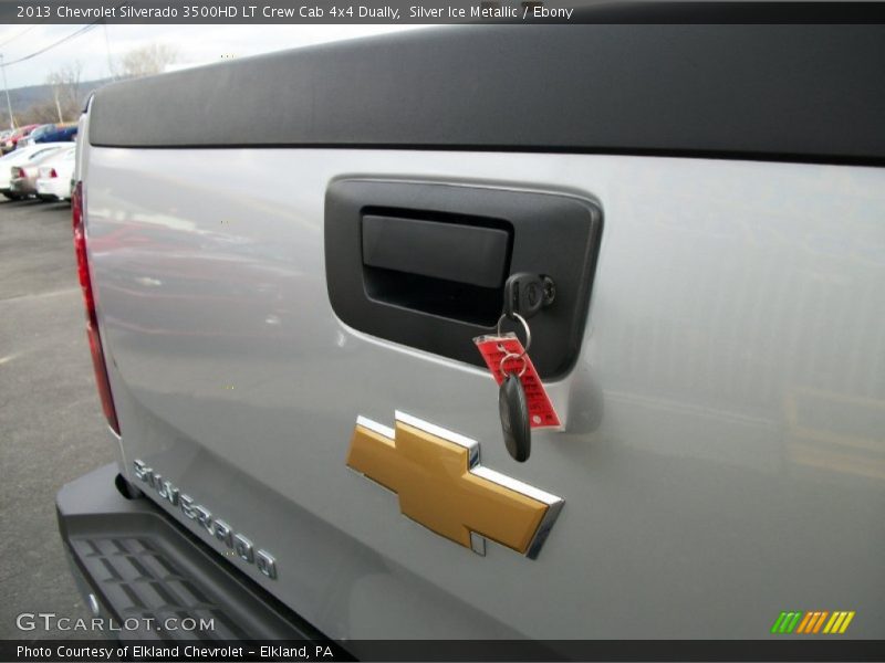 Silver Ice Metallic / Ebony 2013 Chevrolet Silverado 3500HD LT Crew Cab 4x4 Dually