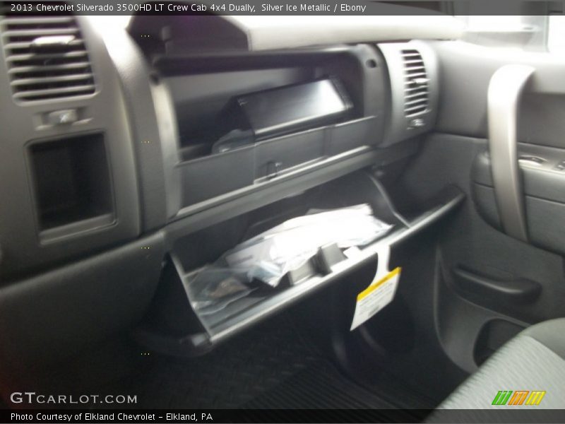Silver Ice Metallic / Ebony 2013 Chevrolet Silverado 3500HD LT Crew Cab 4x4 Dually