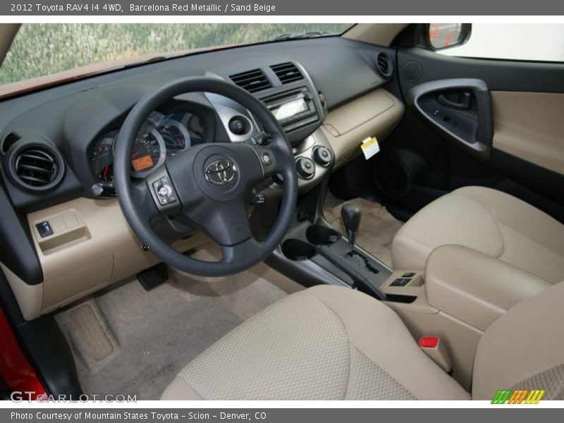 Barcelona Red Metallic / Sand Beige 2012 Toyota RAV4 I4 4WD