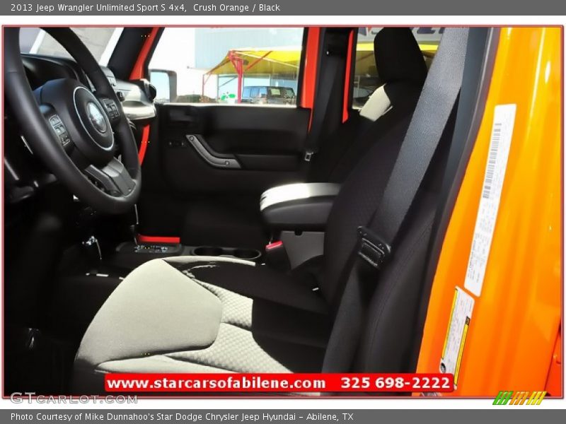 Crush Orange / Black 2013 Jeep Wrangler Unlimited Sport S 4x4