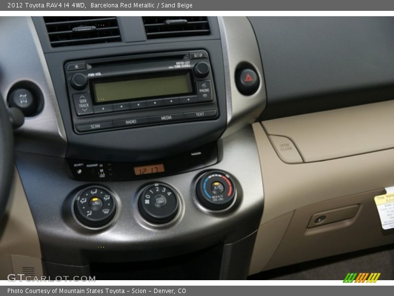 Barcelona Red Metallic / Sand Beige 2012 Toyota RAV4 I4 4WD