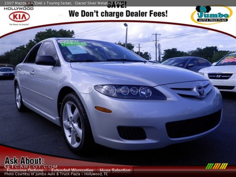 Glacier Silver Metallic / Gray 2007 Mazda MAZDA6 s Touring Sedan
