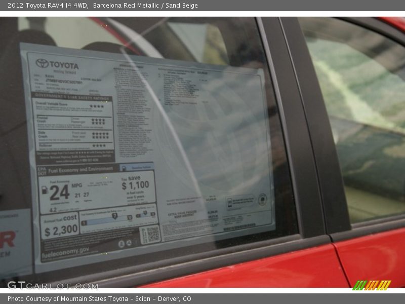 Barcelona Red Metallic / Sand Beige 2012 Toyota RAV4 I4 4WD