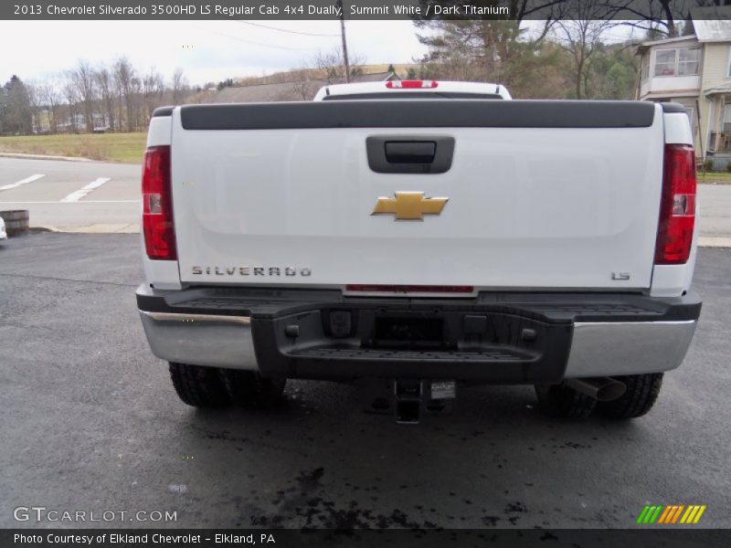 Summit White / Dark Titanium 2013 Chevrolet Silverado 3500HD LS Regular Cab 4x4 Dually