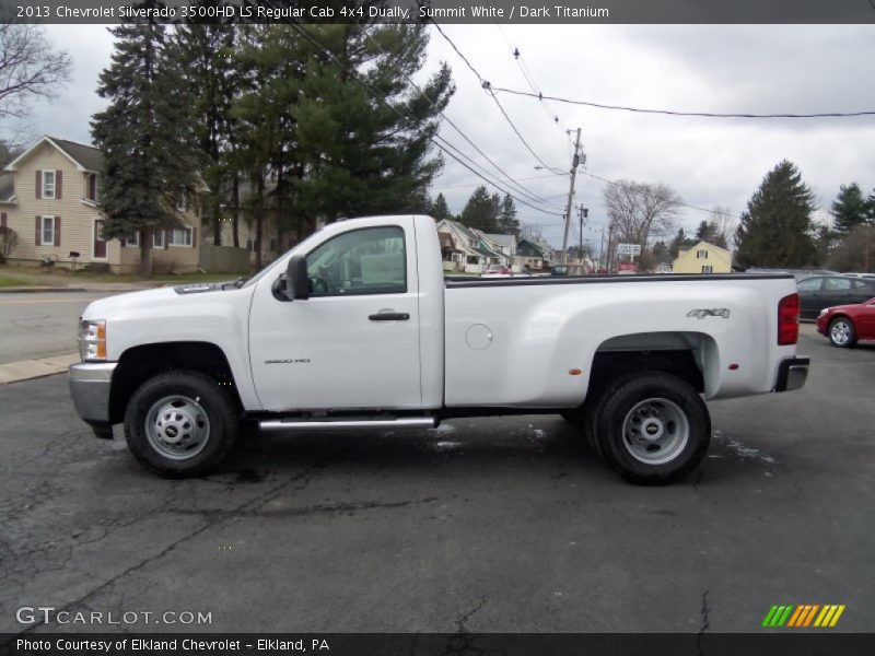  2013 Silverado 3500HD LS Regular Cab 4x4 Dually Summit White