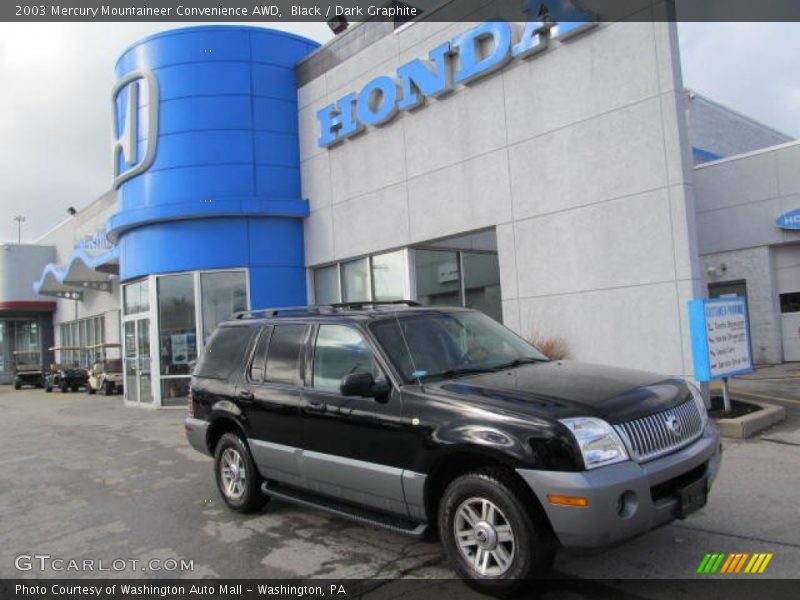 Black / Dark Graphite 2003 Mercury Mountaineer Convenience AWD