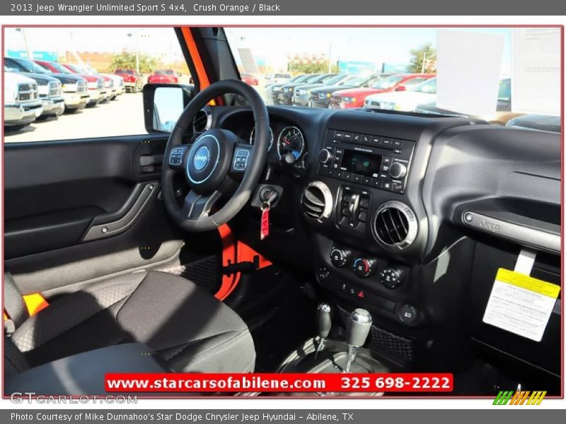 Crush Orange / Black 2013 Jeep Wrangler Unlimited Sport S 4x4