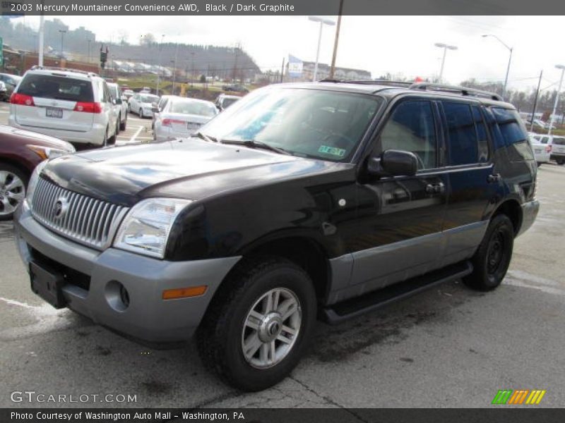 Black / Dark Graphite 2003 Mercury Mountaineer Convenience AWD