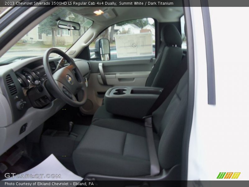 Summit White / Dark Titanium 2013 Chevrolet Silverado 3500HD LS Regular Cab 4x4 Dually