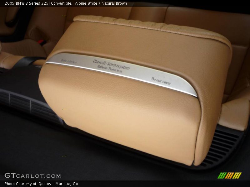 Alpine White / Natural Brown 2005 BMW 3 Series 325i Convertible