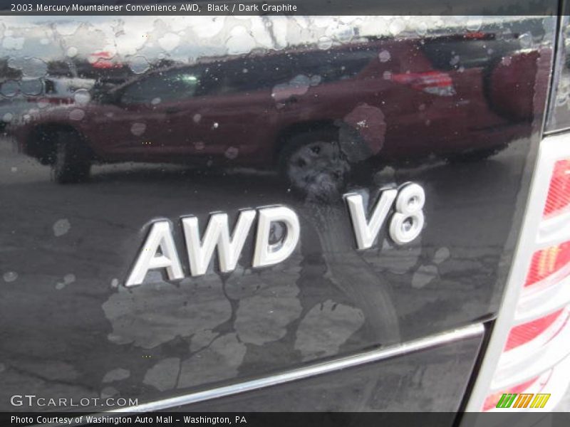 Black / Dark Graphite 2003 Mercury Mountaineer Convenience AWD