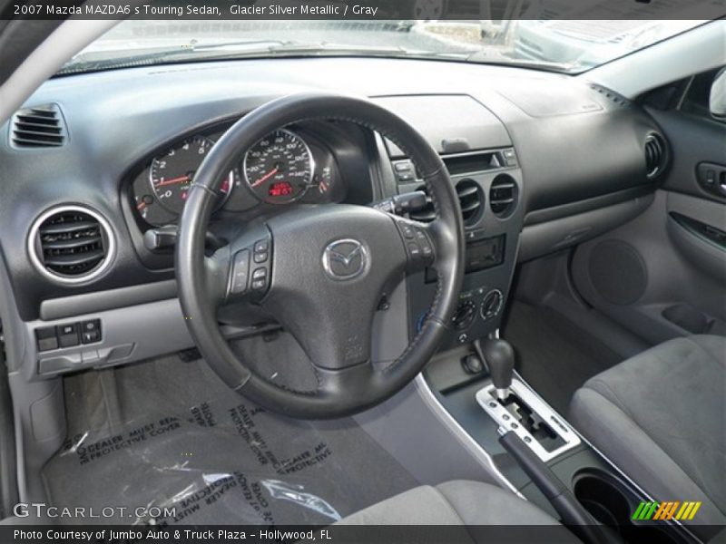 Glacier Silver Metallic / Gray 2007 Mazda MAZDA6 s Touring Sedan