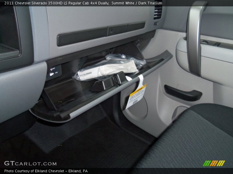 Summit White / Dark Titanium 2013 Chevrolet Silverado 3500HD LS Regular Cab 4x4 Dually