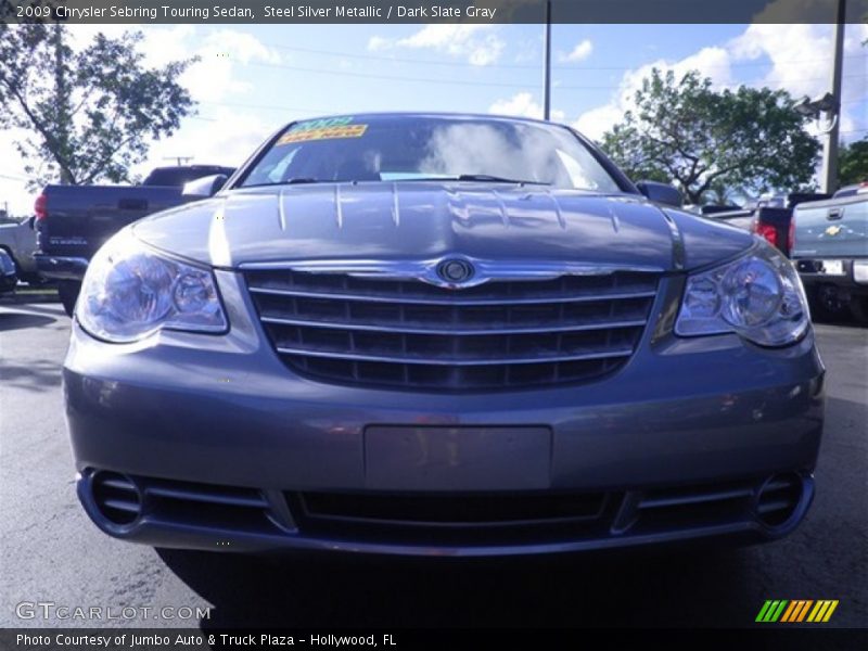 Steel Silver Metallic / Dark Slate Gray 2009 Chrysler Sebring Touring Sedan