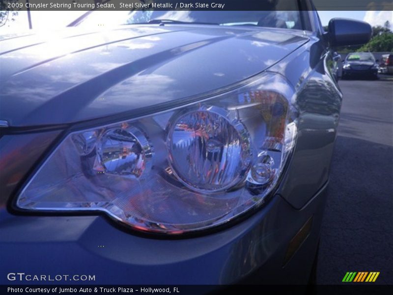 Steel Silver Metallic / Dark Slate Gray 2009 Chrysler Sebring Touring Sedan