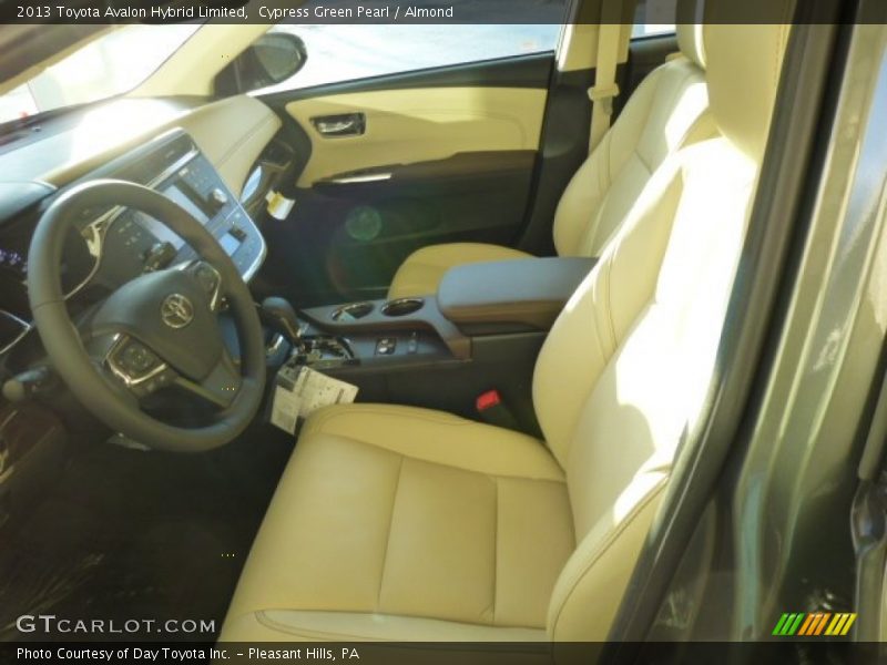 Cypress Green Pearl / Almond 2013 Toyota Avalon Hybrid Limited