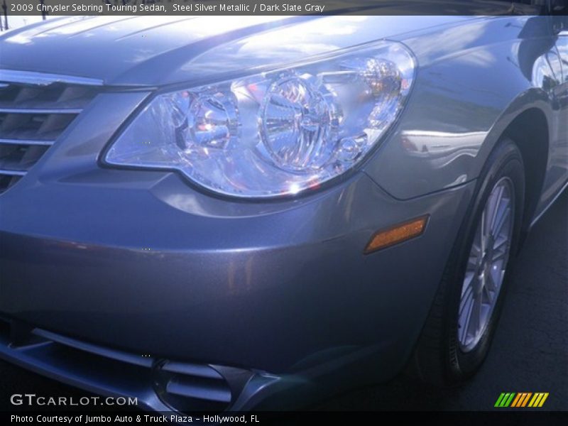 Steel Silver Metallic / Dark Slate Gray 2009 Chrysler Sebring Touring Sedan