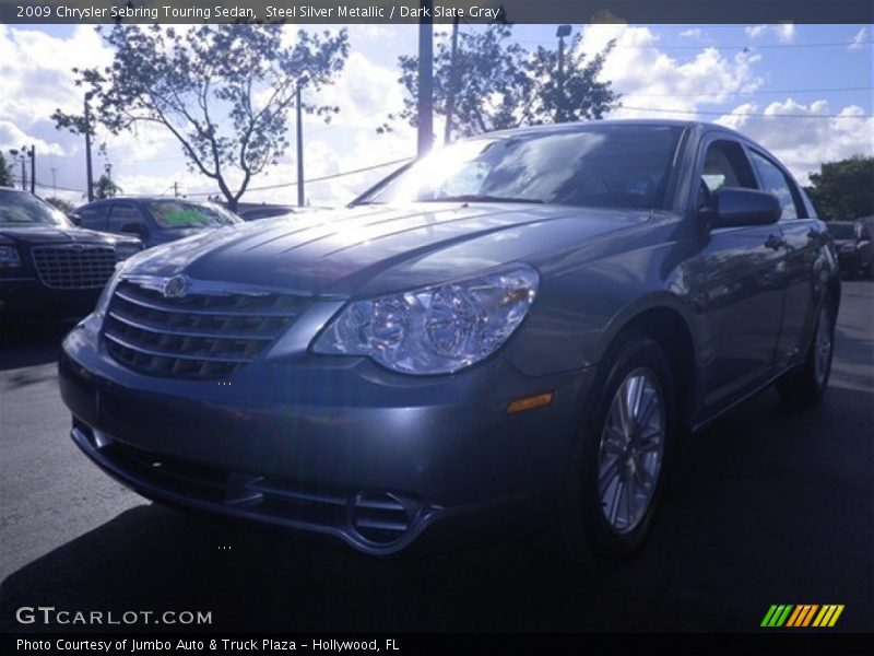 Steel Silver Metallic / Dark Slate Gray 2009 Chrysler Sebring Touring Sedan