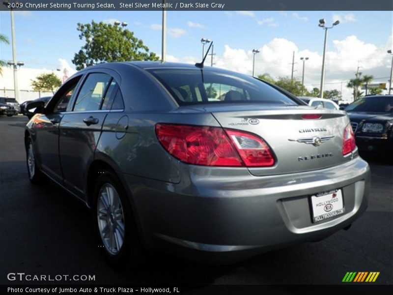 Steel Silver Metallic / Dark Slate Gray 2009 Chrysler Sebring Touring Sedan