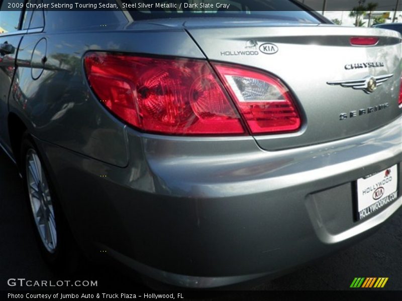 Steel Silver Metallic / Dark Slate Gray 2009 Chrysler Sebring Touring Sedan