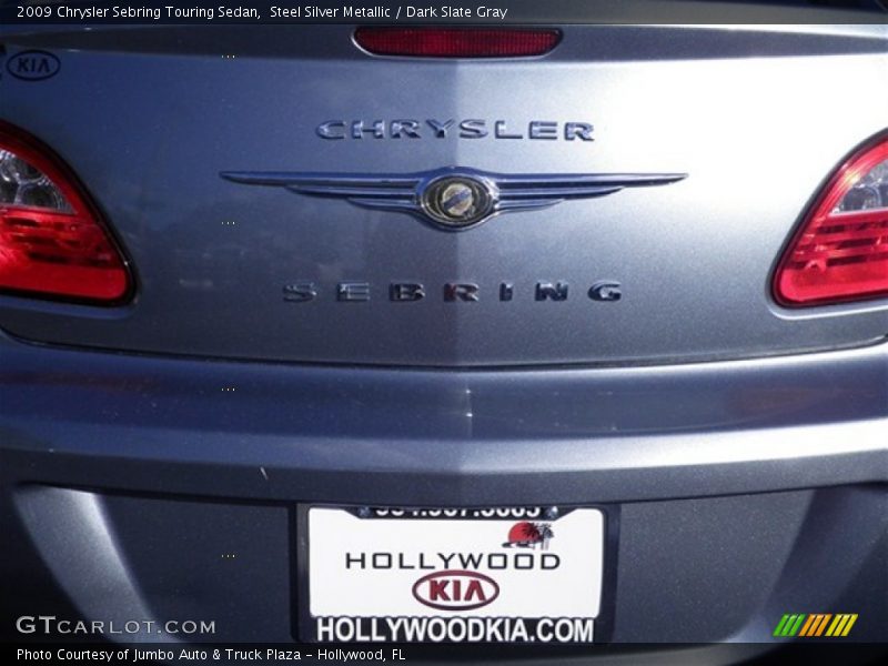 Steel Silver Metallic / Dark Slate Gray 2009 Chrysler Sebring Touring Sedan