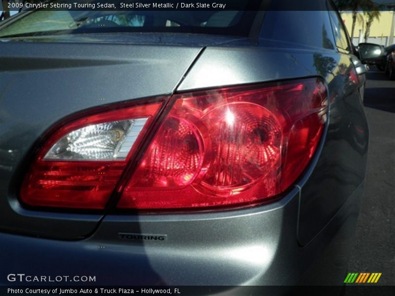 Steel Silver Metallic / Dark Slate Gray 2009 Chrysler Sebring Touring Sedan