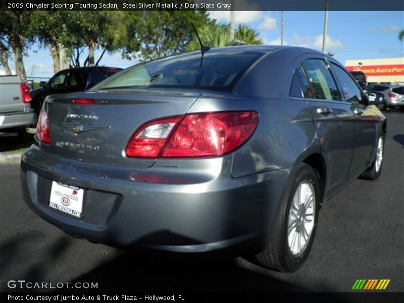 Steel Silver Metallic / Dark Slate Gray 2009 Chrysler Sebring Touring Sedan