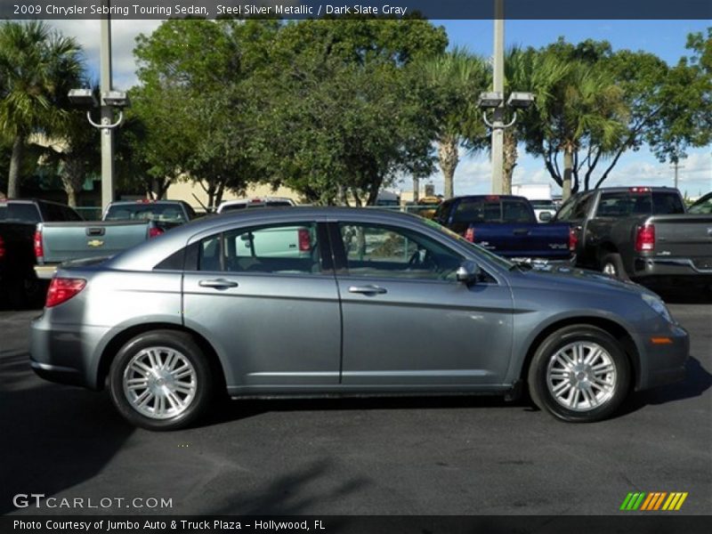 Steel Silver Metallic / Dark Slate Gray 2009 Chrysler Sebring Touring Sedan
