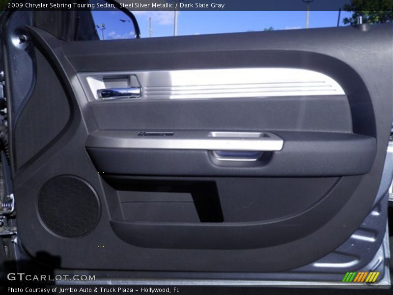 Steel Silver Metallic / Dark Slate Gray 2009 Chrysler Sebring Touring Sedan