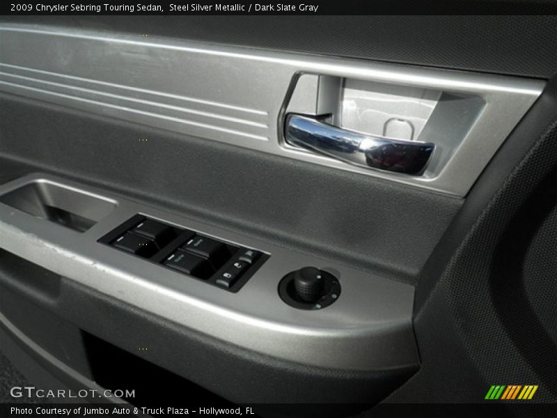 Steel Silver Metallic / Dark Slate Gray 2009 Chrysler Sebring Touring Sedan
