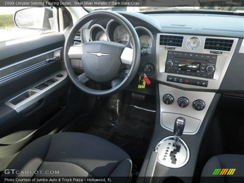 Steel Silver Metallic / Dark Slate Gray 2009 Chrysler Sebring Touring Sedan