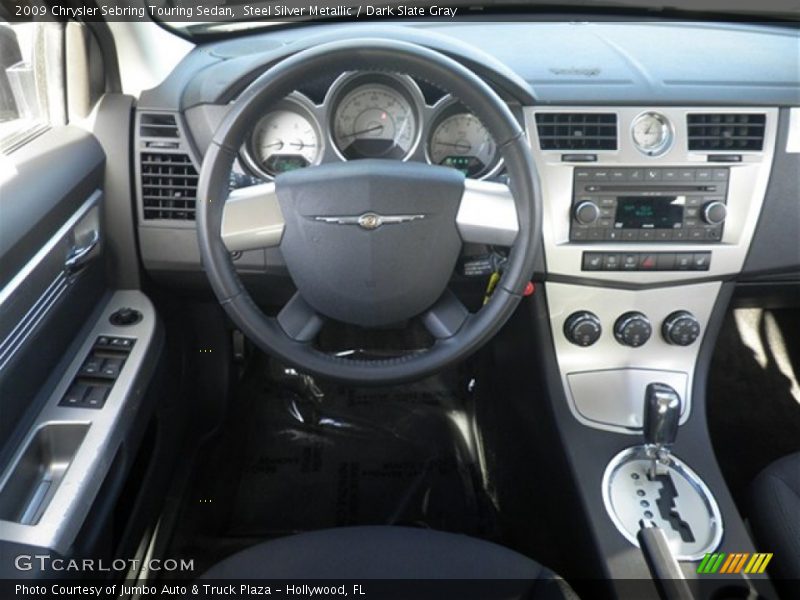 Steel Silver Metallic / Dark Slate Gray 2009 Chrysler Sebring Touring Sedan