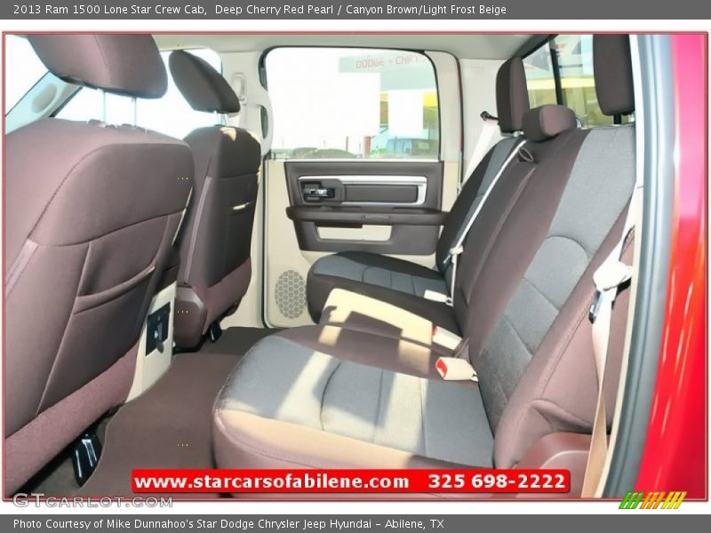 Deep Cherry Red Pearl / Canyon Brown/Light Frost Beige 2013 Ram 1500 Lone Star Crew Cab